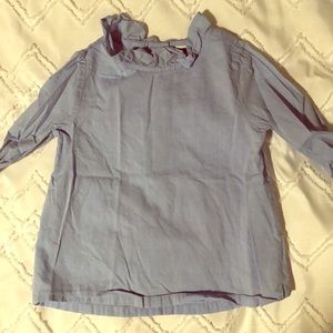 Janie and jack light blue blouse for little girls